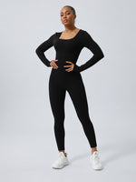 Sculpted twist jumpsuit