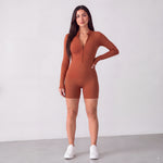 SculptForm zip-up active romper