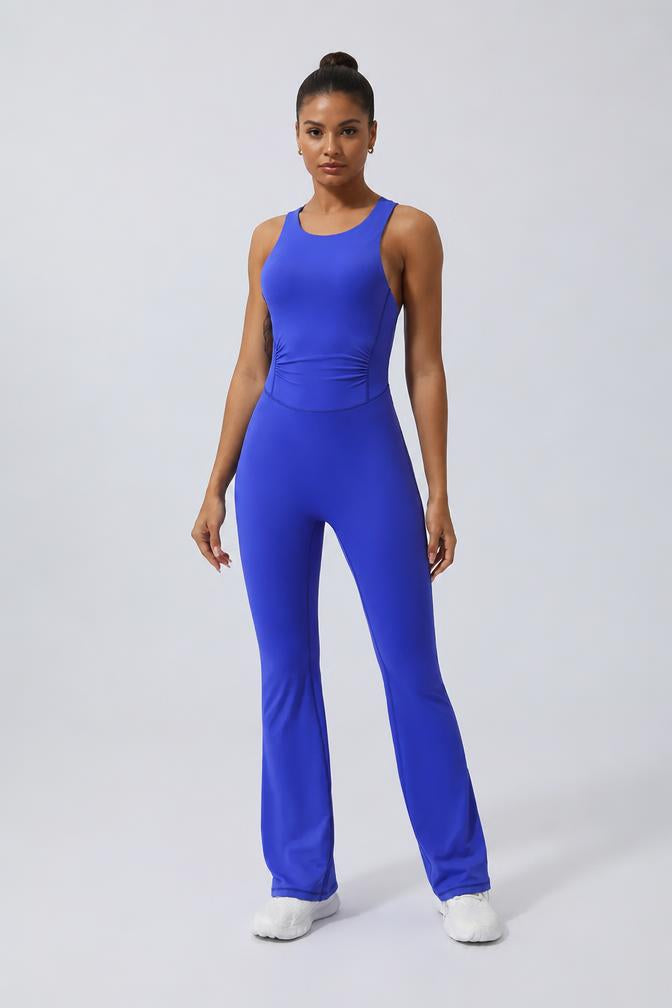 Aurelia Crisscross Flare Jumpsuit