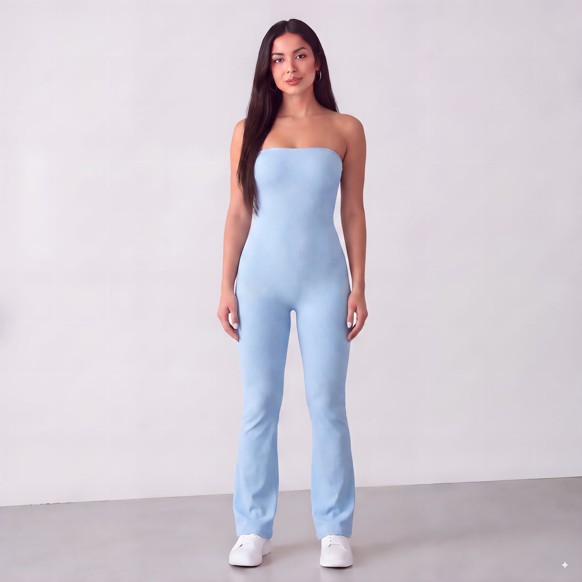 Aurelia strapless wide-leg jumpsuit